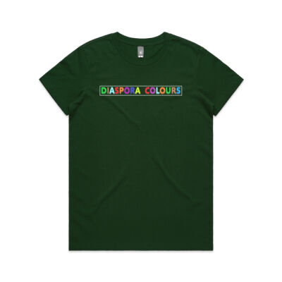 Diaspora Colours Brand (top bar) - AS Colour - Women's Maple Crew Tee Thumbnail